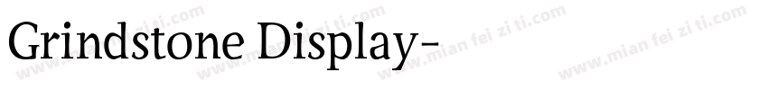 Grindstone Display字体转换
